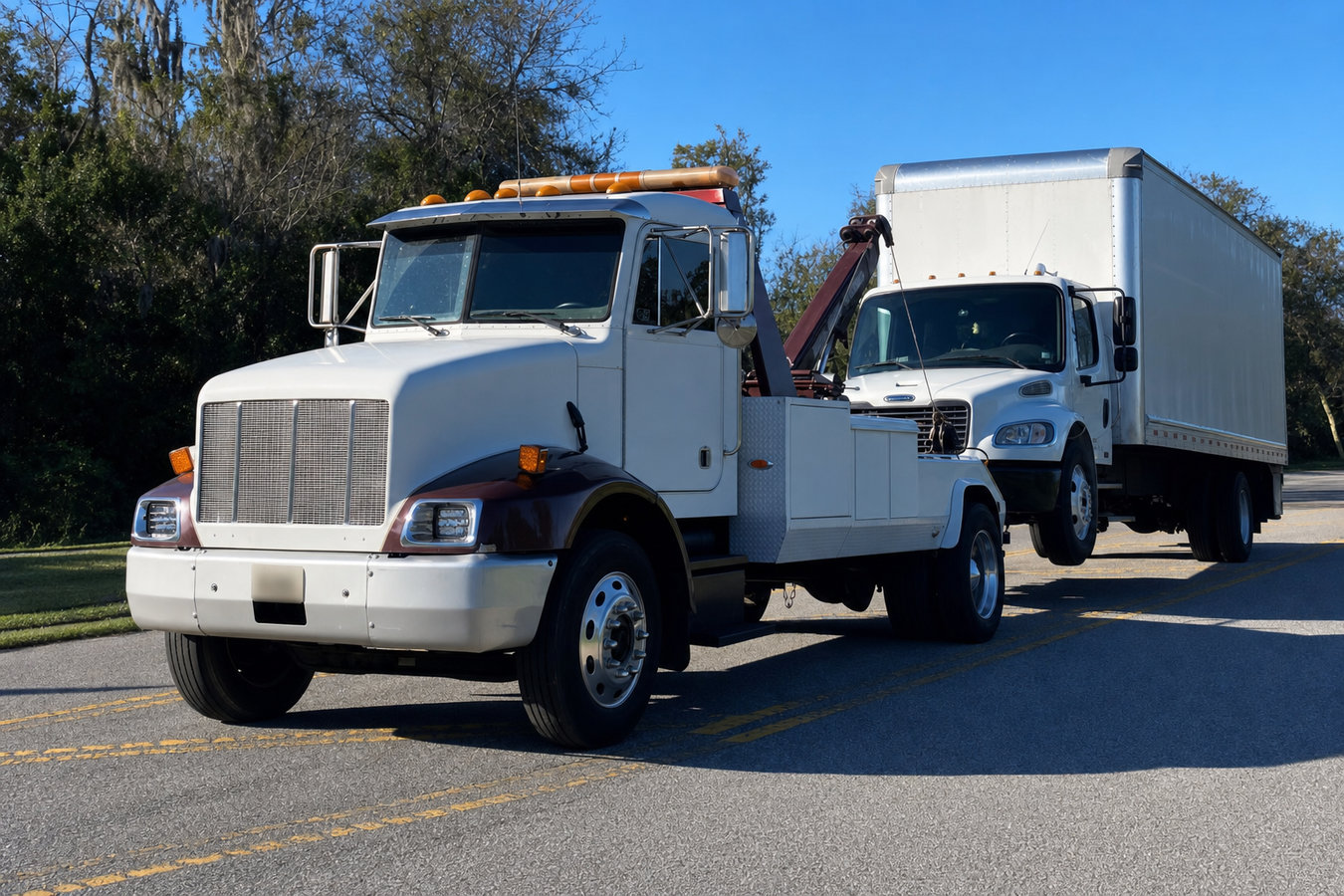 Truck towing